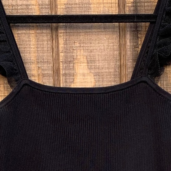 Sandro Paris Black Laurana Knit Ruffle Dress - Picture 8 of 16